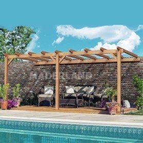 Pérgola laminada adosada modelo Palma Pérgola laminada adosada modelo Palma