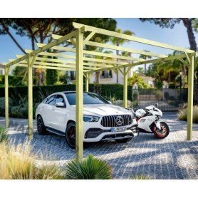 Cochera de madera modelo Rio Cochera de madera modelo Rio