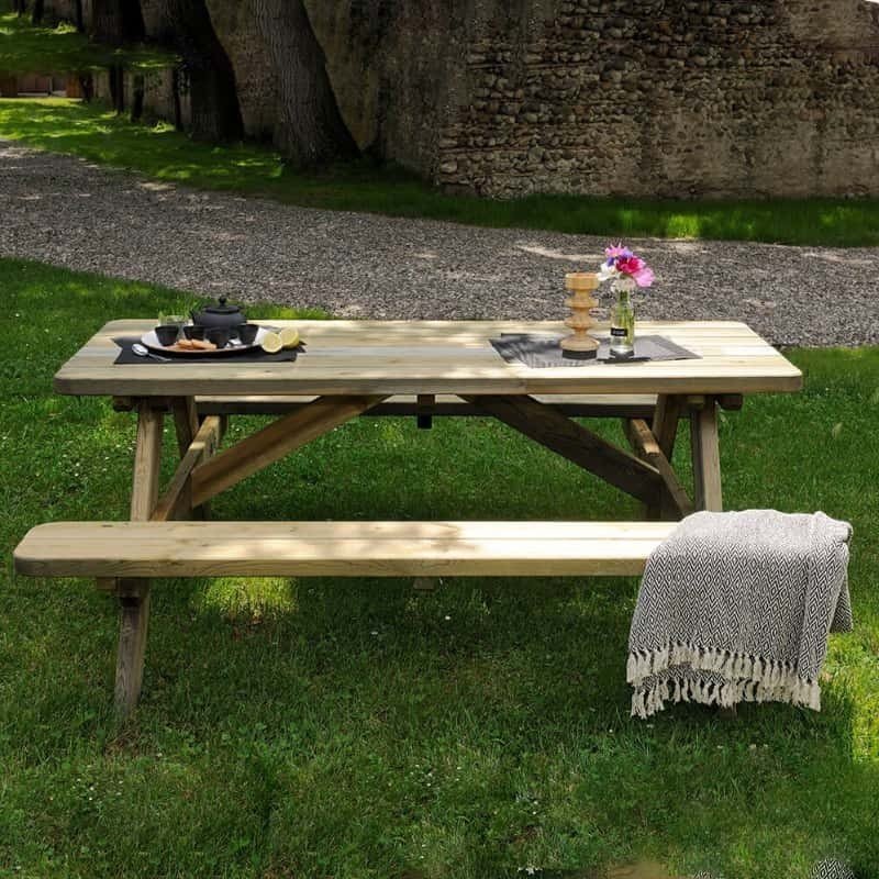 picnic Robuste 180 x 160 x 72,5 cm