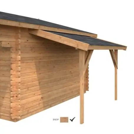 Adosado abierto para casas de madera