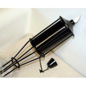 Antorcha en acero Antorcha en acero, color negro 150 cm.