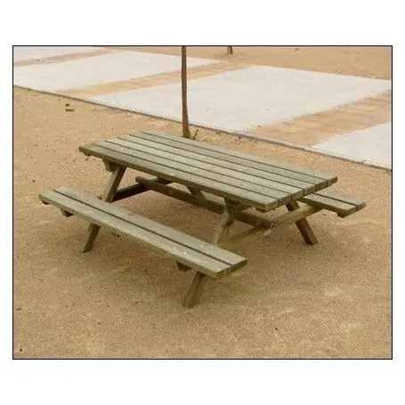 Mesa picnic madera tratada