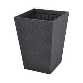 Macetero mediano Ratan base cuadrada Macetero mediano Ratan base cuadrada