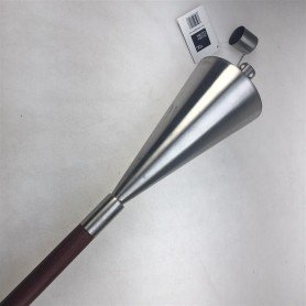 Antorcha Triangular Acero Inox con pie de madera Antorcha Triangular Acero Inox con pie de madera
