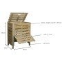 Compostador de madera 400 litros